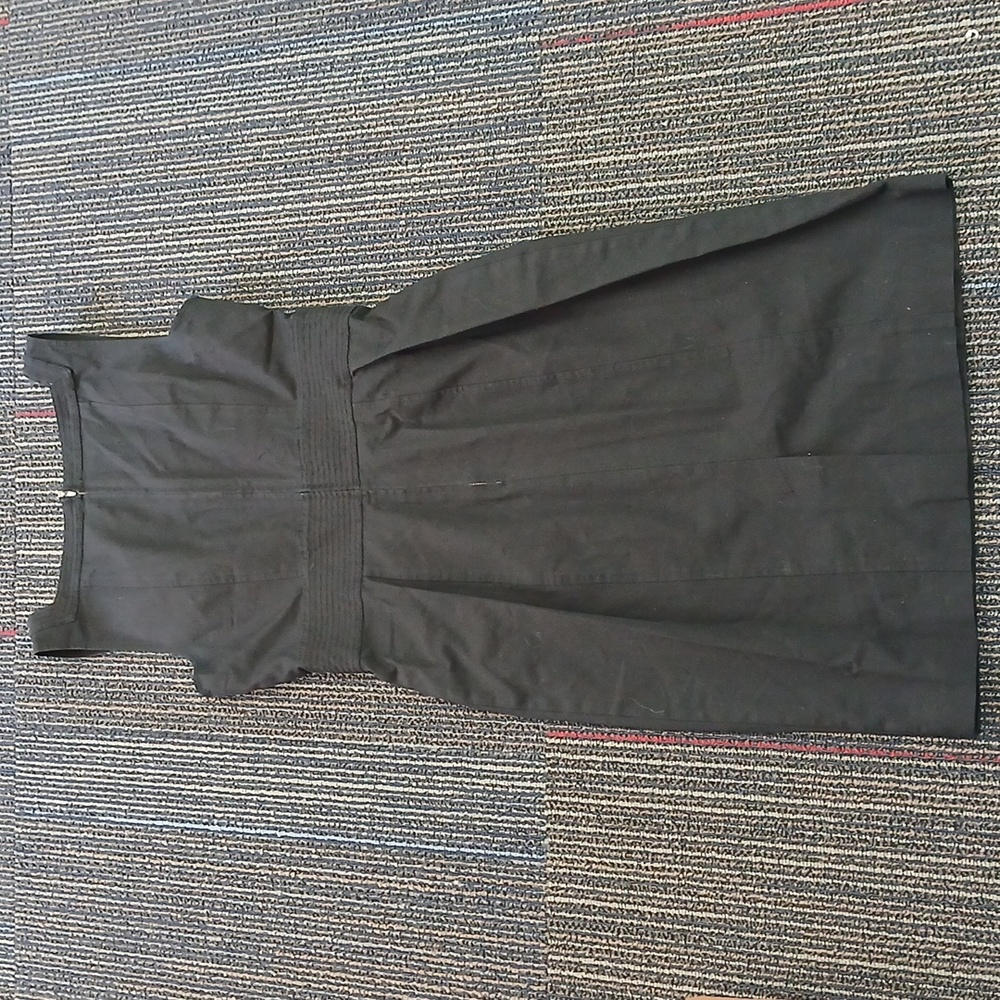 White House Black Market  Sheath Black Dress Lace Up Size 2 Nwot - Picture 7 of 8